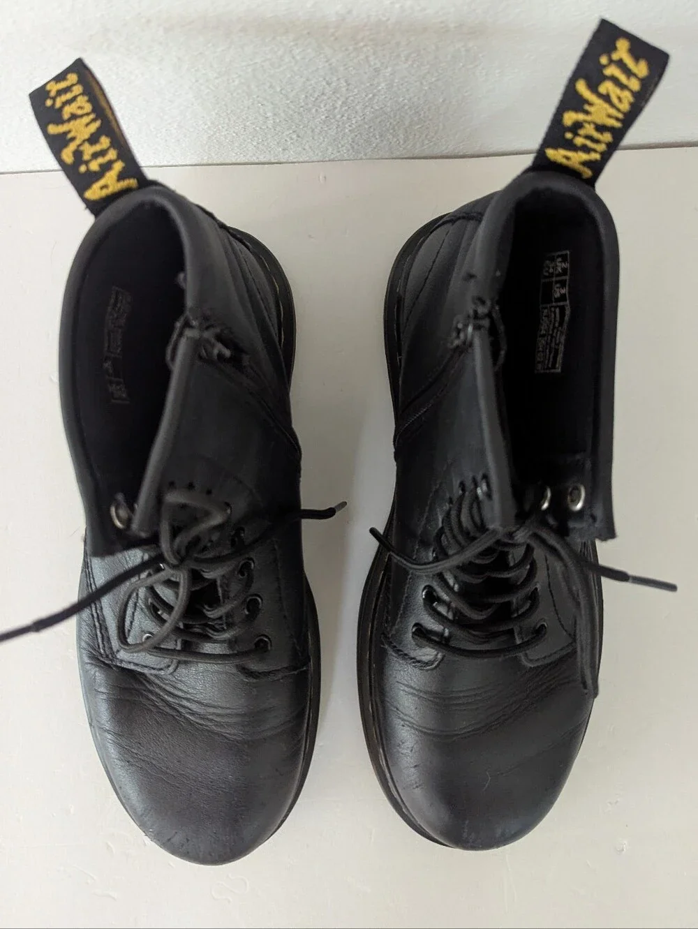 Dr. Martens 1460 Juniors Lace Up Boots Combat Black Size 3 US
